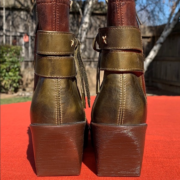 Jafa 610 Boots Olive & Brown Size 37 - Picture 8 of 8